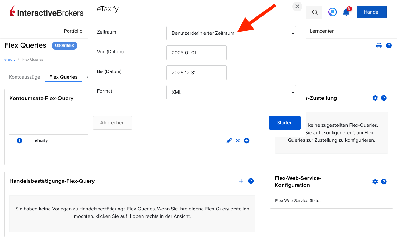 Step 7: Select the entire last year manually