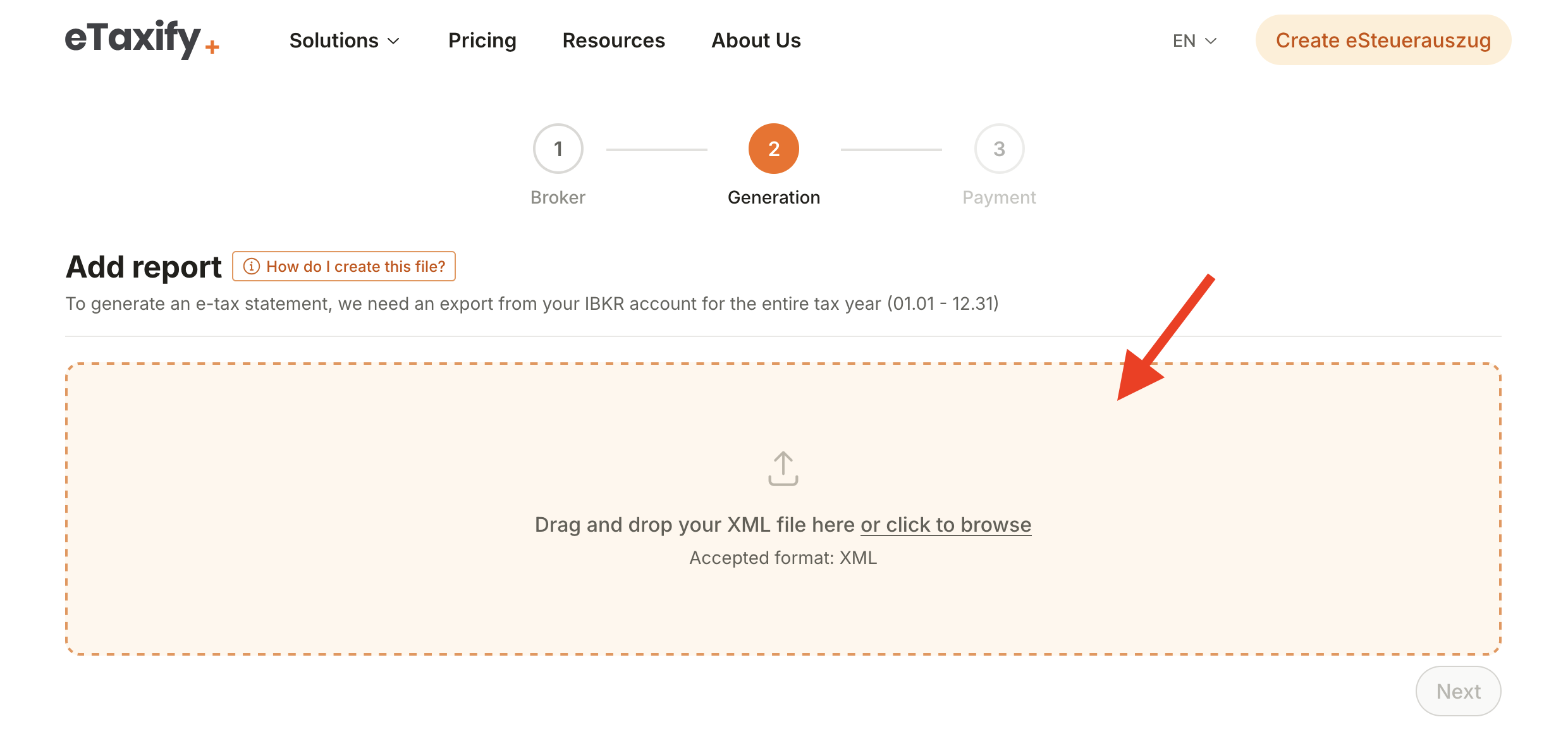 Step 8: Upload to eTaxify