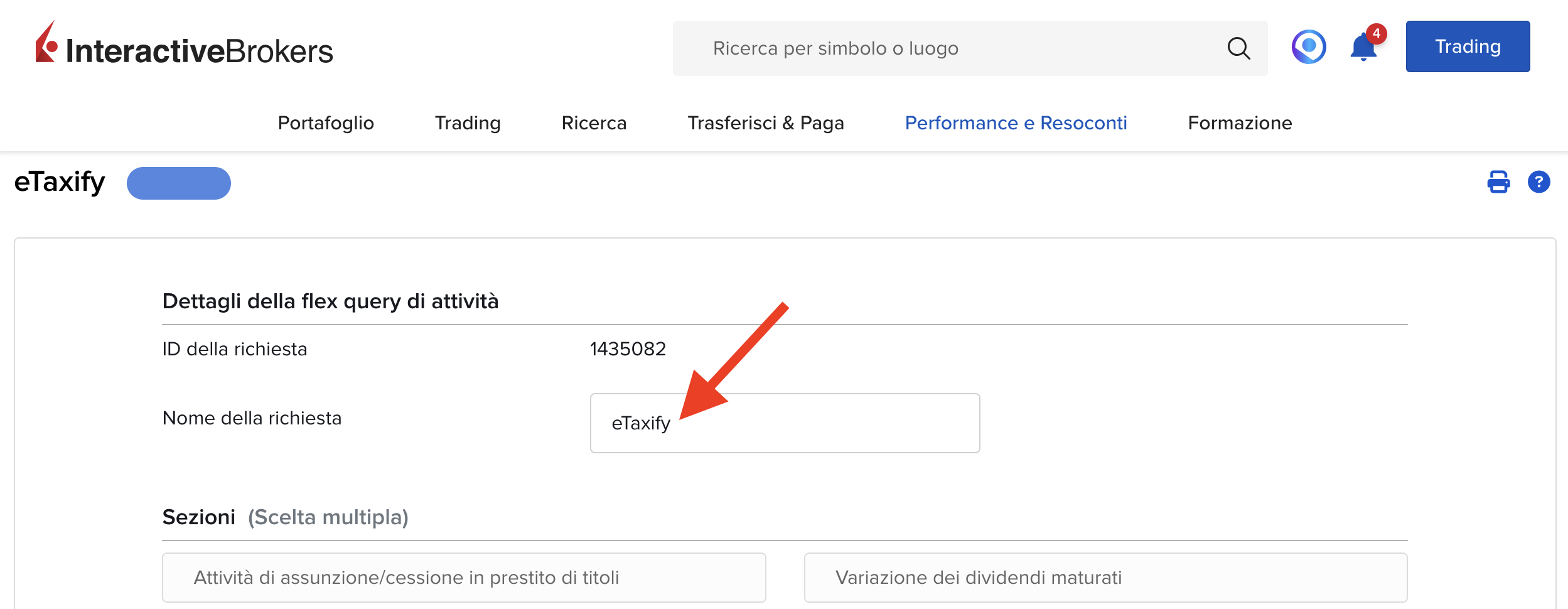 Passo 3: Assegnate un nome al vostro report